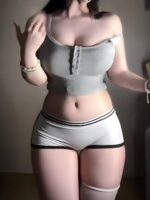 외부 착용 가능한 복서 브리프 미드 하이 웨이스트 스포츠 순면 바닥 안전 2-in-1 섹시 핫 유혹 타이트 새상품 - 이미지 2