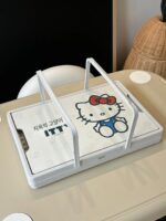 키티 자동차 트렁크 보관함 자동차 보관함 여성용 야외 캠핑 접이식 휴대용 보관함