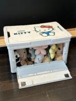 키티 자동차 트렁크 보관함 자동차 보관함 여성용 야외 캠핑 접이식 휴대용 보관함 - 이미지 2