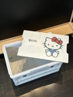 키티 자동차 트렁크 보관함 자동차 보관함 여성용 야외 캠핑 접이식 휴대용 보관함 - 이미지 5