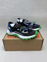 여성용 스페인 스포츠화 2024년 신상품 봄 가을 메쉬 두꺼운 밑창 아빠화 캐주얼 여성화 소프트 밑창 러닝화 - 이미지 2