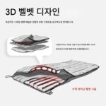 다운 침낭 가벼운 거위털 성인용 겨울 두꺼운 방한 야외 캠핑 사무실 점심 휴식 차량 이불 - 이미지 4