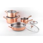 독일 브랜드 고급 3겹 구리 스테인리스 일체형 농축 밀크포트 수프포트 프라이팬 스토브 안걸림