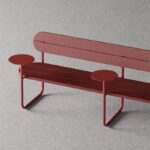 야외용 테이블과 의자 고급 크리에이티브 원형 테이블 벤치 분위기 커피숍 밀크티 테라스 노르딕 쇼핑몰 롱체어