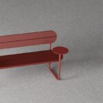 야외용 테이블과 의자 고급 크리에이티브 원형 테이블 벤치 분위기 커피숍 밀크티 테라스 노르딕 쇼핑몰 롱체어 - 이미지 2