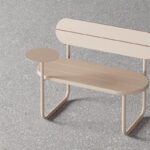 야외용 테이블과 의자 고급 크리에이티브 원형 테이블 벤치 분위기 커피숍 밀크티 테라스 노르딕 쇼핑몰 롱체어 - 이미지 4