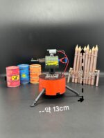 녹 부식 게임 자동 포탑 주변 핸드메이드 모델 데스크탑 장식품 테이블 세팅 - 이미지 5