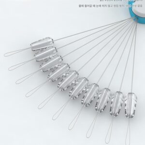 투명 8자 링 엉킴 방지 콩 실리콘 메인 라인 8자 링 엉킴 방지 우주 콩 낚시 장비 정품 소형 액세서리