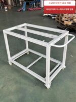 안티스태틱 더블 레이어 워크벤치 조립라인 검사대 휠 이동식 테이블 다기능 분류차 턴오버차 - 이미지 3