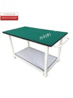 안티스태틱 더블 레이어 워크벤치 조립라인 검사대 휠 이동식 테이블 다기능 분류차 턴오버차 - 이미지 5