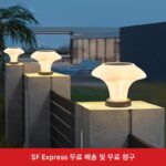 태양광 기둥 조명 빌라 야외 게이트 도어 부두 조명 새로운 중국식 정원 조명 홈 조경 기둥 조명