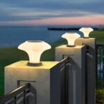 태양광 기둥 조명 빌라 야외 게이트 도어 부두 조명 새로운 중국식 정원 조명 홈 조경 기둥 조명 - 이미지 2