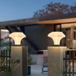 태양광 기둥 조명 빌라 야외 게이트 도어 부두 조명 새로운 중국식 정원 조명 홈 조경 기둥 조명 - 이미지 3