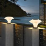 태양광 기둥 조명 빌라 야외 게이트 도어 부두 조명 새로운 중국식 정원 조명 홈 조경 기둥 조명 - 이미지 5