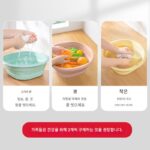 일본식 접이식 세면대 휴대용 여행용 가정용 대형 세탁대 플라스틱 발대 작은 세면대 아기용 - 이미지 4