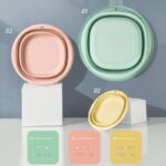 일본식 접이식 세면대 휴대용 여행용 가정용 대형 세탁대 플라스틱 발대 작은 세면대 아기용 - 이미지 5