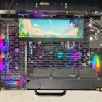 President 서류가방 5.2 커스텀 휴대용 데스크탑 케이스 28인치 화면 상단 구성 atx 싱글 룸 키보드 - 이미지 3