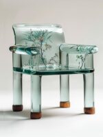 새로운 중국 스타일 홈 투명 소파 의자 레스토랑 호텔 빌라 싱글 의자 고급 팔걸이 수지 좌석