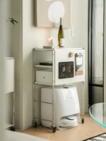 일본식 청소 로봇 랙 클라우드 고래 동반자 돌 Xiaomi 고양이 변기 상자 보관 캐비닛 위 이동식 좁은