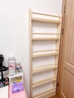 문 뒤 선반 서재 욕실 바닥 다층 벽면 수납장 수납장 문 공간 활용 - 이미지 2