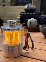 야외 캠핑 조명 캠핑 텐트 휴대용 분위기 조명 캠핑 장식용 테이블 램프 장식품 LED 충전 초장시간 배터리 수명 - 이미지 2