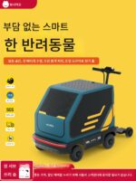 중대형견용 BOSIMAO 전기 반려동물 유모차, 전동 리모컨 접이식 트롤리