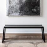 화이트 애쉬 우드 ​​롱 벤치 와비사비 스타일 홈 슈 벤치 거실 식탁 롱 벤치 솔리드 우드 침실 벤치 나무 벤치 - 이미지 4