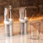 여행용 세척 컵 브러시 구강 세척 컵 가정용 컵 휴대용 ins 칫솔 상자 보관 치약 전기 출장 - 이미지 4