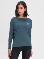 알로 요가 요가복 가을 겨울 러닝 스포츠 루즈 블라우스 티셔츠 긴팔 필라테스 트레이닝 피트니스 상의 - 이미지 4