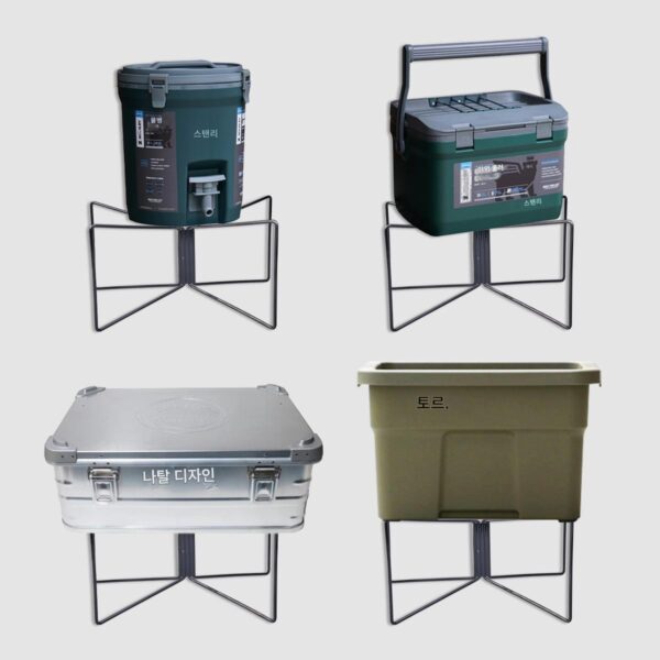 캠핑 스탠드 커피 박스 야외 피크닉 접이식 휴대용 경량 블랙 실버 30리터 ~ 50리터 알루미늄 박스