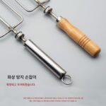 스테인리스 스틸 구운 양다리, 양갈비, 구운 토끼, 구운 닭고기, 두꺼운 대형 바베큐 특수 3개 꼬치, 펀치 없는 브래킷 - 이미지 2