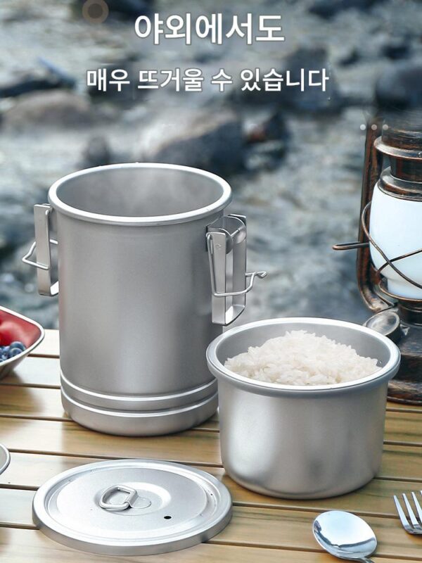 야외용 다목적 스팀포트 마이크로프레셔포트 316 스테인리스 스틸 찜밥국수 휴대용 셀프드라이빙 캠핑 피크닉포트