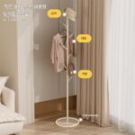 심플한 록 플레이트 코트 랙 금속 옷걸이 심플한 가방 랙 홈 플로어 침실 - 이미지 3