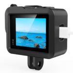 Gopro Hero 실리콘 케이스 스포츠 카메라 보호 커버 충전 측면 커버 낙하 방지 및 긁힘 방지 렌즈 보호 커버에 적합 - 이미지 4