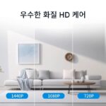 360도 전방위 실내 카메라 WiFi HD 원격 홈 콜 카메라 사각지대 없는 파노라마 모니터링 - 이미지 3