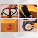 1톤 1.2톤 야외 운반기 산악형 수동 유압 운반기 건설 현장 유압 차량 팽창식 대형 휠 - 이미지 3