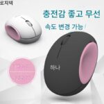 정품 Logitech i1 Egg 남녀 귀여운 무선 마우스 노트북 데스크탑 작고 세련된 USB 충전 조용함