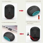 정품 Logitech i1 Egg 남녀 귀여운 무선 마우스 노트북 데스크탑 작고 세련된 USB 충전 조용함 - 이미지 5