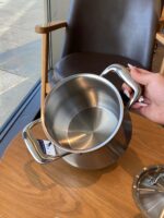 클래식 유럽 ETERNUMO 18-10 스테인리스 스틸 수프 냄비 더블 이어 하이 수프 냄비 스튜 냄비 홈 대용량 - 이미지 3