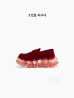 [온라인 데뷔] 미키오사카베 여성 신상 주얼리 스웨이드 다이아몬드 로퍼 - 이미지 2