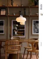 북유럽 덴마크 코펜하겐 레스토랑 샹들리에 프랑스 중세 SC7 단백질 유리 서재 침실 침대 옆 램프 - 이미지 2