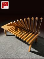 심플 크리에이티브 아트 디자이너 견고한 목재 의자 롱 스툴 와비사비 스타일 소파 부스 네트 셀러브리티 의자 레저 의자