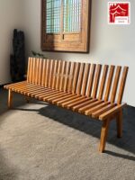 심플 크리에이티브 아트 디자이너 견고한 목재 의자 롱 스툴 와비사비 스타일 소파 부스 네트 셀러브리티 의자 레저 의자 - 이미지 4