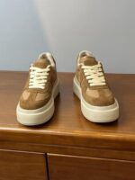 메일라드 브라운 내부 높이 증가 8CM 독일 트레이닝화 여성 겨울 플러스 모피 레오파드 프린트 말 털 10CM 두꺼운 바닥 캐주얼 스니커즈 - 이미지 3