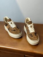 메일라드 브라운 내부 높이 증가 8CM 독일 트레이닝화 여성 겨울 플러스 모피 레오파드 프린트 말 털 10CM 두꺼운 바닥 캐주얼 스니커즈 - 이미지 5