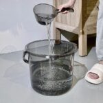 동하 플라스틱 분지 검정 세면대 가정용 소형 분지 투명 물 분지 두꺼워진 여성 세탁 분지 학생 기숙사 세트 - 이미지 4