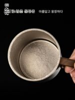 룽산탕 호두 손잡이 순수 티타늄 머그컵 티컵 티타늄 컵 사무실 물컵 휴대용 1인용 음용 티컵 - 이미지 3