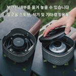 Awada 다기능 휴대용 도시락 세트 야외 캠핑 피크닉 경량 도시락 알코올 스토브 조리 냄비 - 이미지 5