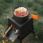 야외용 나무 난로 휴대용 분리형 피크닉 난로 바베큐 난로 모바일 난로 가열 다기능 접이식 난로 - 이미지 4