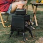 야외용 나무 난로 휴대용 분리형 피크닉 난로 바베큐 난로 모바일 난로 가열 다기능 접이식 난로 - 이미지 5